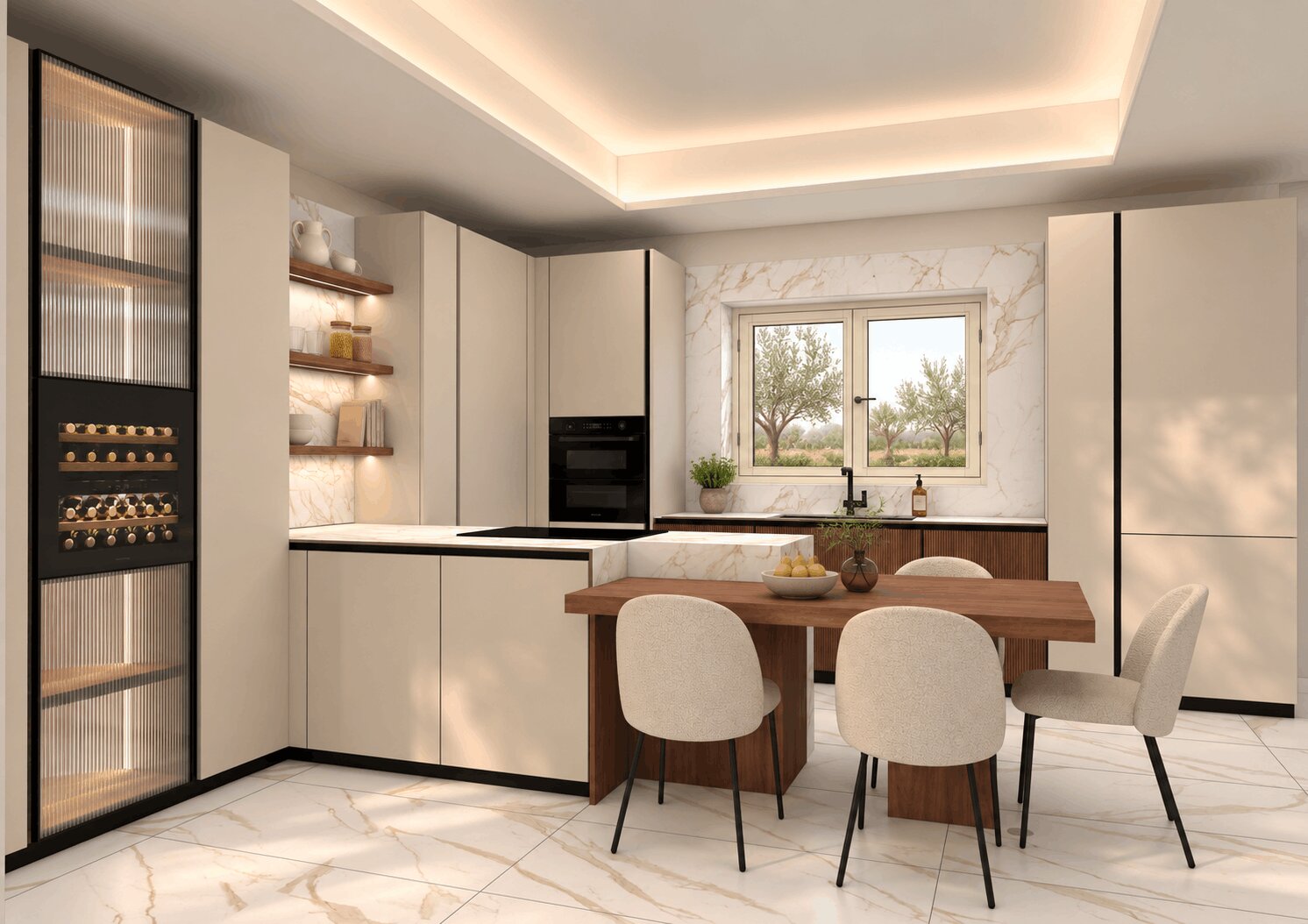 Progetto di interior design realizzato da Pacelli